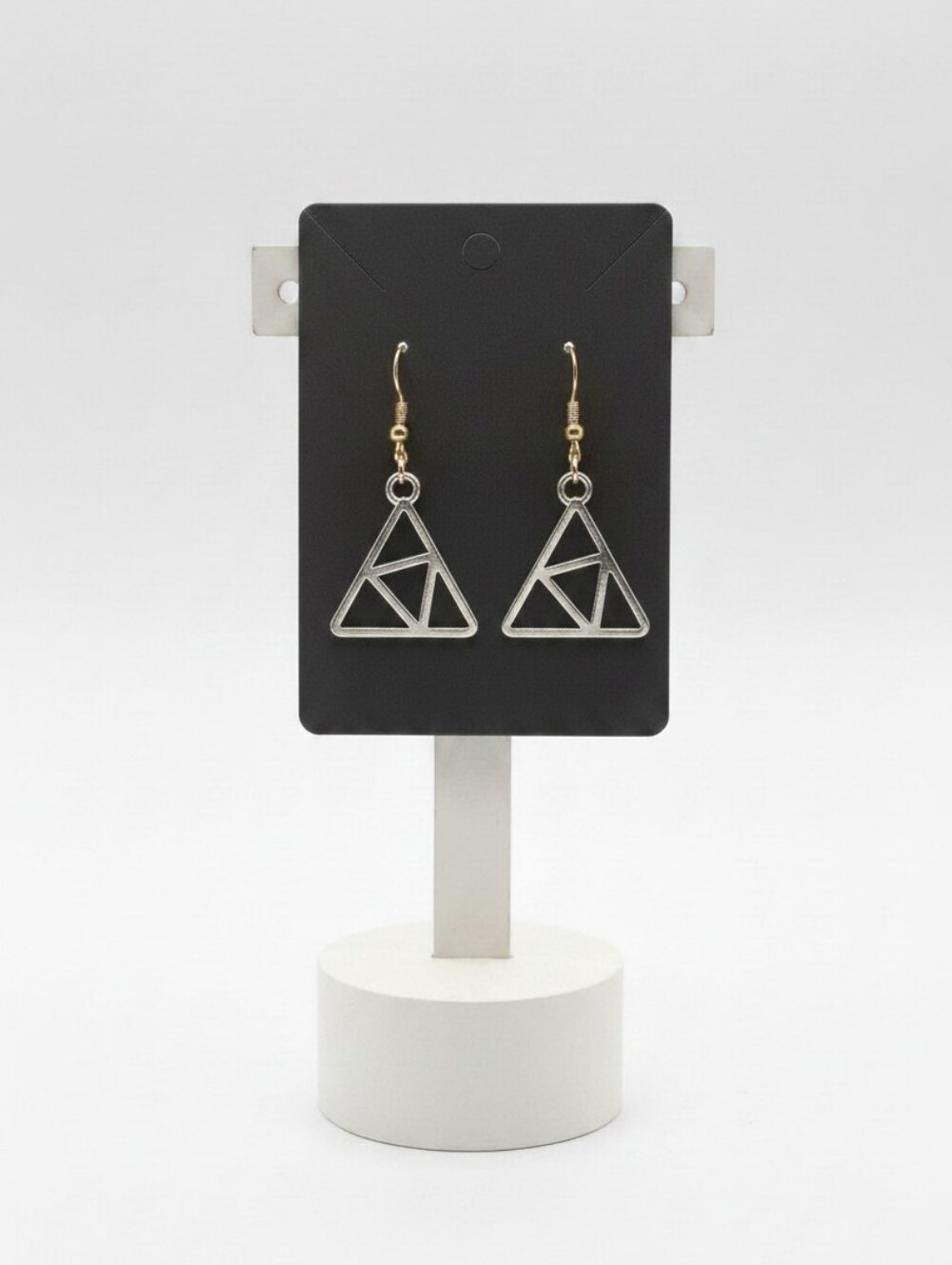 Geometric Silver Earrings